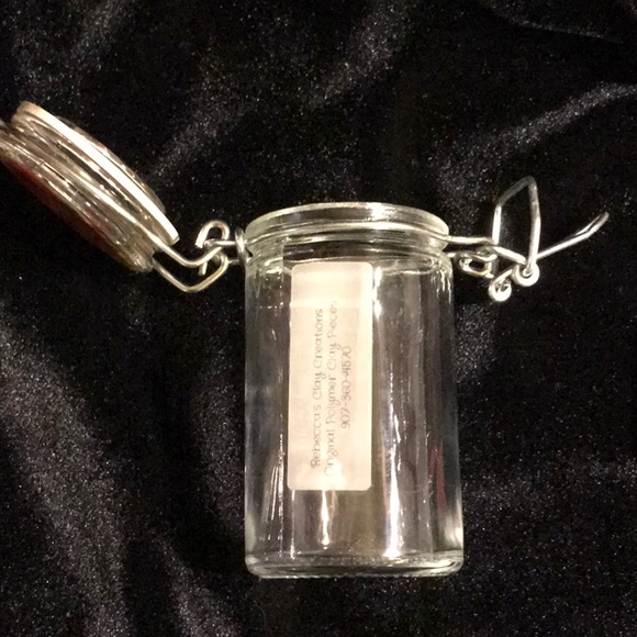 Polymer Clay Topped Stash Jar - Picture 4 of 4